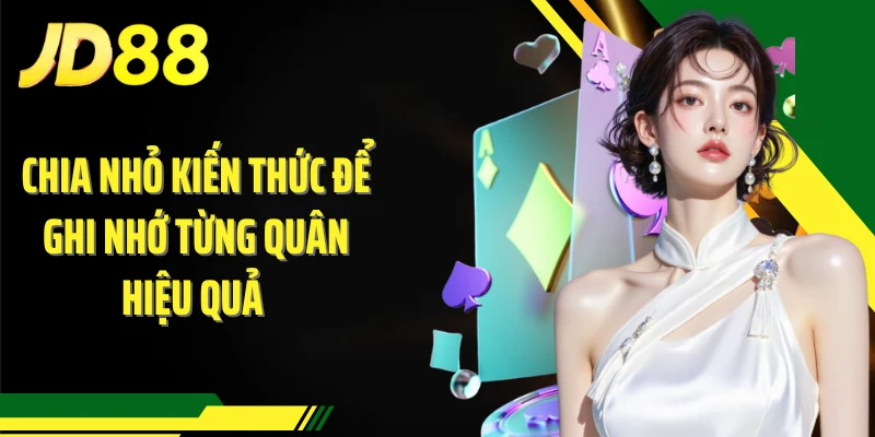 Chia nhỏ kiến thức để ghi nhớ từng quân hiệu quả